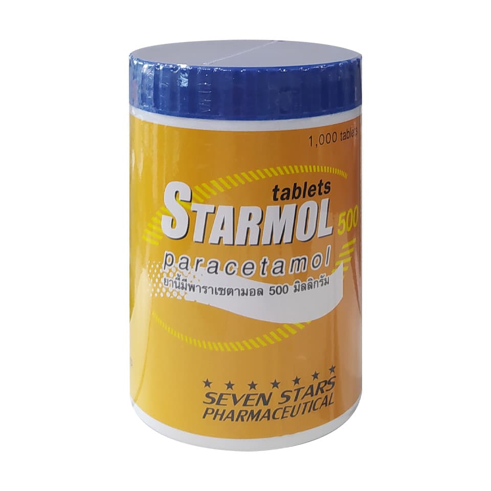 STARMOL-500 1000'S [7ST] เม็ดยาวขาว
