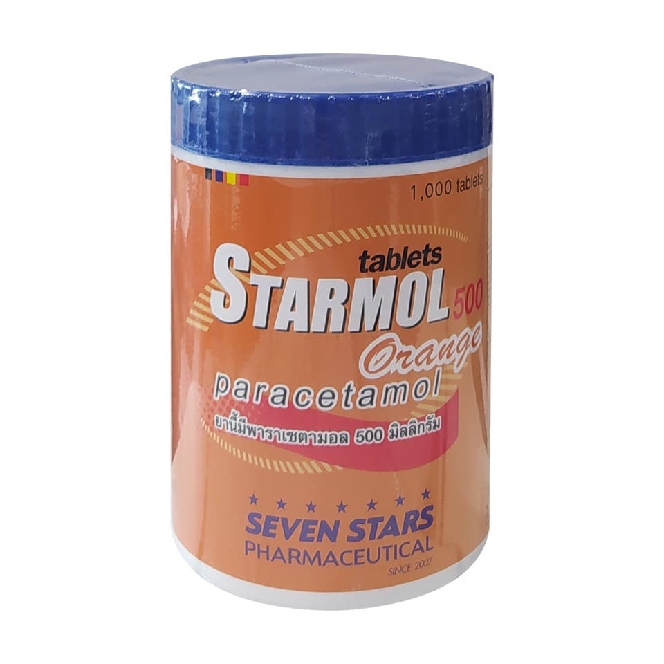 STARMOL-500 ORANGE 1000'S [7ST] เม็ดยาวส้ม