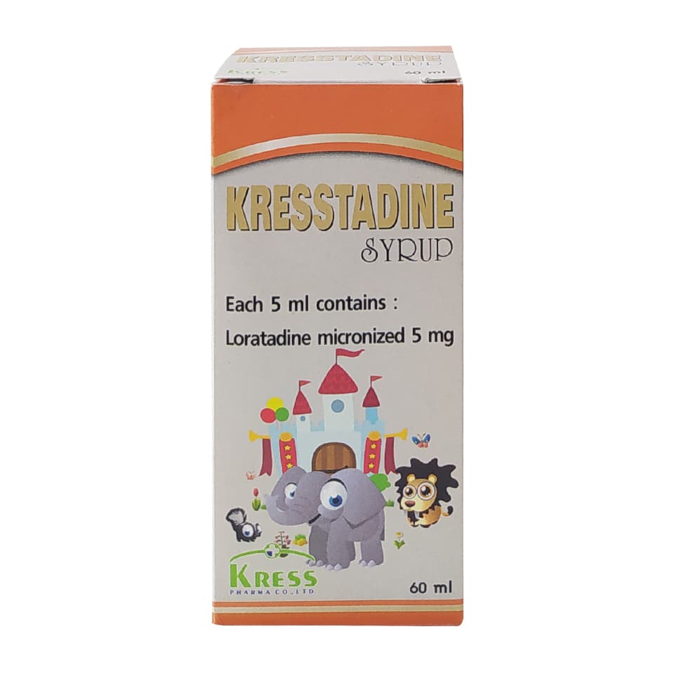 KRESSTADINE SYRUP 60ML [KRES] เทาส้ม